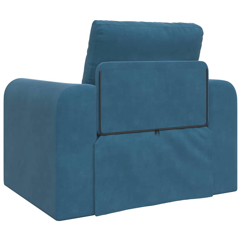 Sofa Bed Blue 98 x 71 x 83 cm Velvet